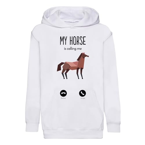 Sweat enfant mon cheval m'appelle hoodie douillet pour petit passionné
