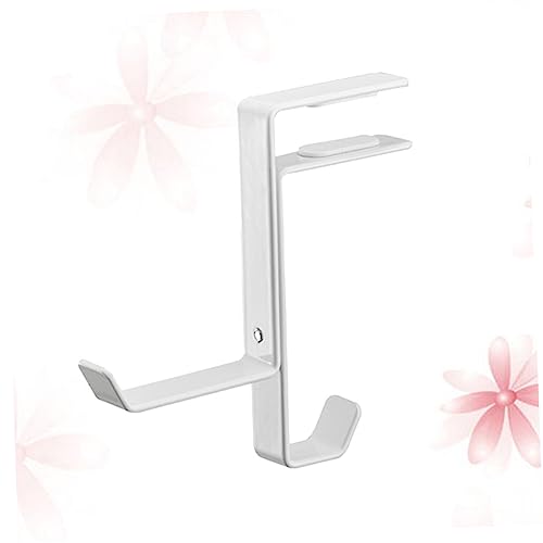 OSALADI Headset Holder for Desk Iron Headphone Hanger Gaming Headset Display Desk Earphone Holder Mount Headphone Stand for Desk Retractable Bag Hanger Table Frame Japanese White