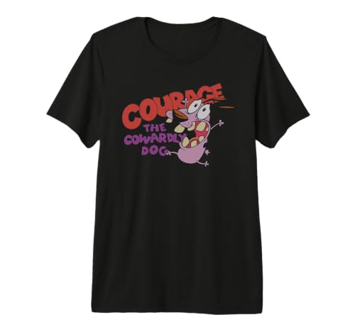 Image of Courage The Cowardly Dog Screaming Pullover Hoodie Premium T-Shirt