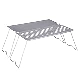 iBasingo Titan Grill Camping BBQ Klappgrill Bratplatte Tragbare Kleine Outdoor Tisch Picknick Backpacking Steak Grill Holzkohle Netz Rack Wandern Geschirr Küche Ausrüstung Ti2028C