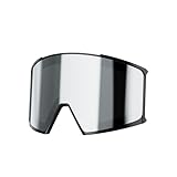 KAPVOE K719 Magnetische Ersatzlinse – Silberne Spiegellinse S3, Antibeschlag, UV400, stoßfest – Ersatzlinse für K719-Skibrille (nur Linse)