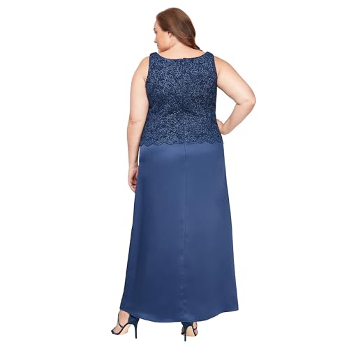 Image of Alex Evenings Womens Two Piece Mother of The Bride Dress with Lace Jacket