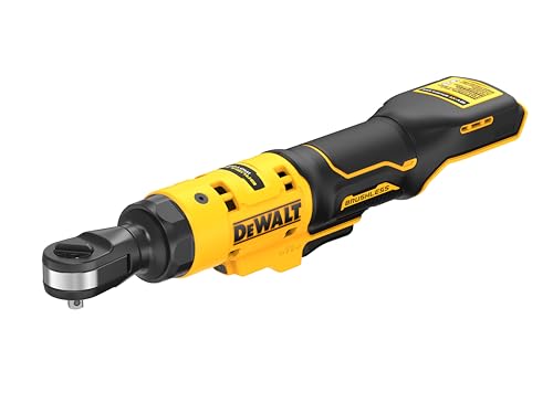 DEWALT 12V XR 1/4IN Open Head Ratchet Bare Unit, Black - Image 2