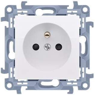 Kontakt-Simon CGZ1Z.01/11 Socket White Plastic IP20, 250 V, 77 mm, 37.5 mm