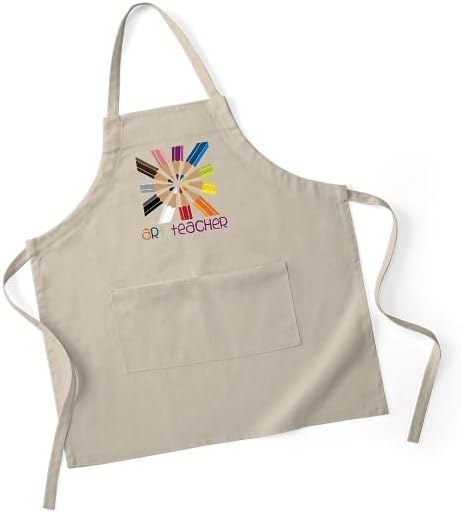 Miniatura 3 de CafePress Delantal de parrilla para profesor de arte, Caqui