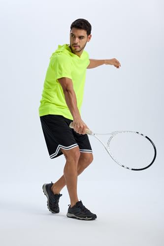 4 Pack Men's Short Sleeve Shirt UPF 50+ Sun Protection Hoodie Shirts Quick Dry Lightweight for Running Workout Hiking Fishing 7