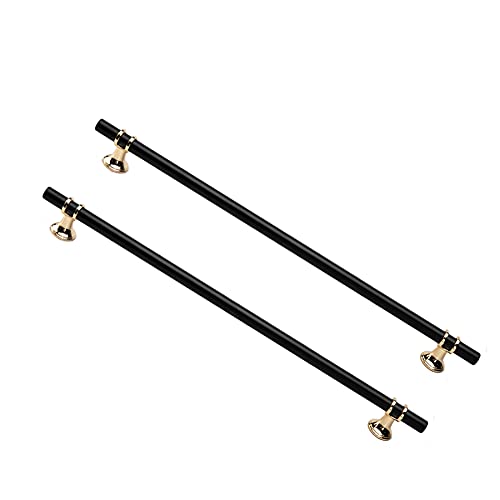 Dreneco 2 Pack Cupboard Handles Zinc Alloy Kitchen T Bar Handle Drawer Wardrobe Cabinet Furniture Door Pulls Knobs (320mm Hole centres