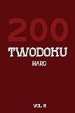 200 Twodoku Hard Vol 5: Two overlapping Sudoku, puzzle booklet, 2 puzzles per page
