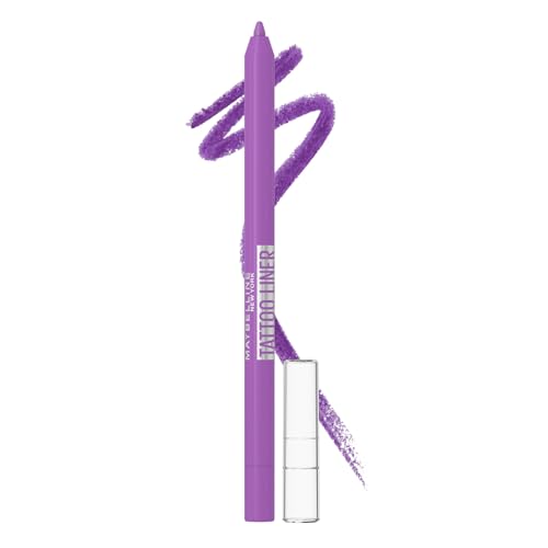 Image of Maybelline New York Tattoo Liner Gel Pencil, Sharpenable Eyeliner, Purple | Waterproof Eyeliner, 36H Wear, Matte finish, 1.2g