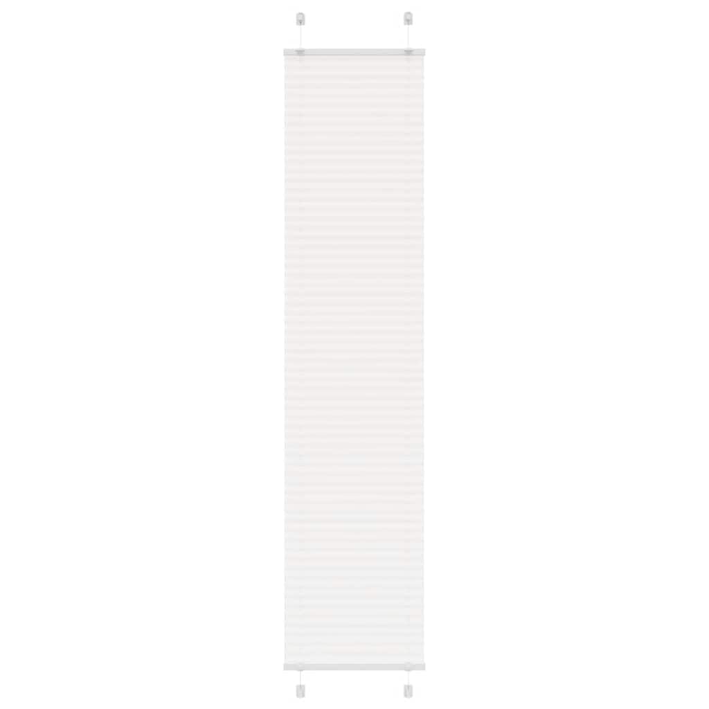 vidaXL - Plissé - rolgordijn - 75x150 - cm - stofbreedte - 74,4 - cm - polyester - wit