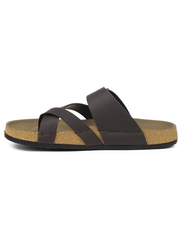 Image of Liberty Healers AOL-6 Casual Slipper For Men With PU Sole | Comfortable and Lightweight | Trendy Design | Soft Insole | Stylish Footwear and Cushioned Footbed