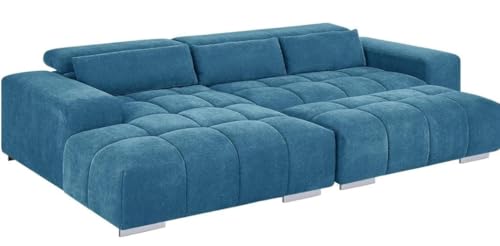 Image of Royale Hand Tufted Seven (3+2+2) Seater Elegant Wooden Base Sofa in Wide Extravagant Fabric, Gives Luxurious Look for Home /Living Room /Office /Guest Room /Hotels