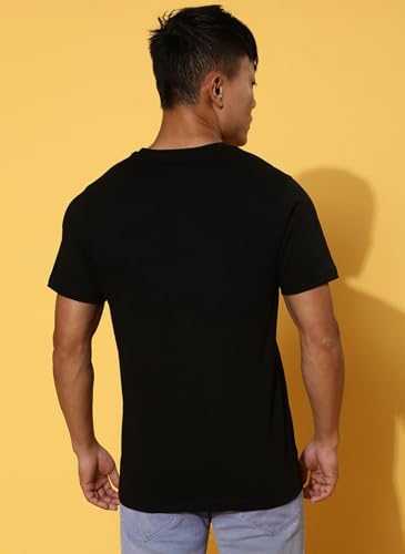 Image of Veirdo Men's Trendy Graphic Regular Fit T-Shirt Combo Pack of 2 | Casual Pure Cotton Round Neck Tees | Stylish Fashion Tops for Everyday Wear | Sizes: S to XXL
