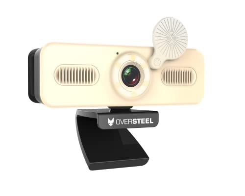 Oversteel - Bulat Webcam 1080P Full HD mit Mikrofon und Lichtring, 60fps, USB 2.0, Videoanrufe, Aufzeichnung, Konferenzen, PC/Mac/Notebook/Tablet/Chromebook – Bild 6