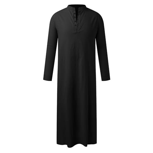 NAFING Djellaba Kamis Djellaba Homme Marocaine Abaya Musulman Caftan Marocain Kimono Homme Qamis Musulman Boubou Africain