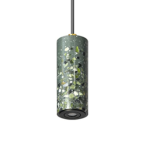 Lámpara colgante de terrazo rojo pequeña de techo industrial para iluminación