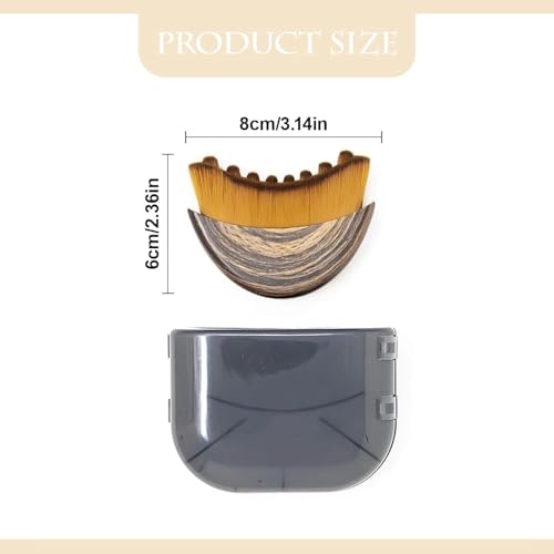 Image of Facial Dry Brush - Lymphatic Contour Face Brush for Lymph Nodes Chin & Jawline Sculpting - Face Brush Contour Brush Facial Cleansing & Lymphatic Drainage Tool for Glowing Skin