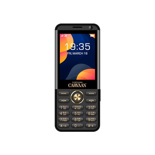 Carvaan Saregama Hindi (M31) – Keypad Mobile Phone with Selfie Camera – 1000 Pre-Loaded Evergreen Hindi Songs, Dual Sim, 2.8″ Display, 1800 mAh Battery, 1.3 GB Memory, Rear VGA Camera| Classic Black Carvaan Saregama Hindi (M31) – Keypad Mobile Phone with Selfie Camera – 1000 Pre-Loaded Evergreen Hindi Songs, Dual Sim, 2.8″ Display, 1800 mAh Battery, 1.3 GB Memory, Rear VGA Camera| Classic Black