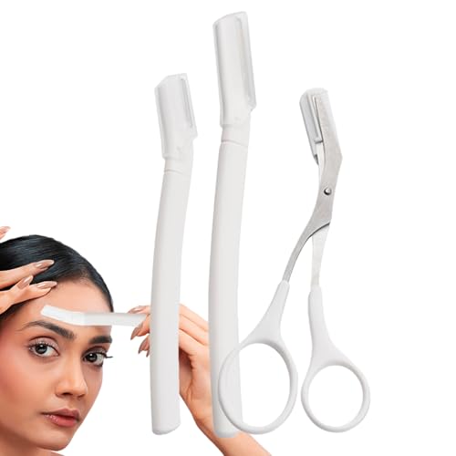 Afeitadora De Cejas Para Mujeres | Herramientas de Belleza Manuales de Precisión Reutilizables,Modelador Facial Y Afeitador De Cejas Masculino,Para Hombres Y Mujeres, Facial, Barba, Cuidado, Afeitado
