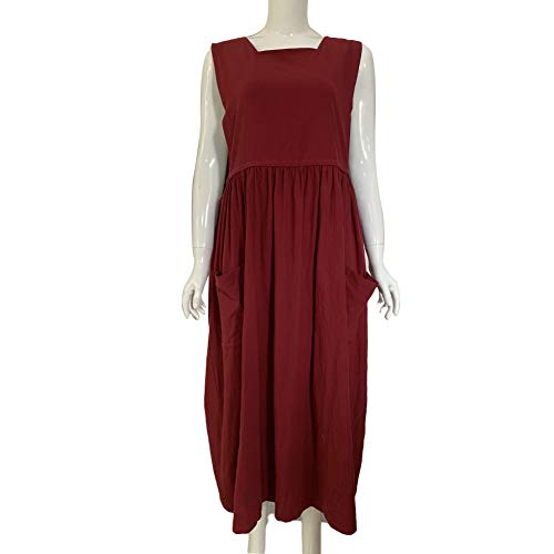 KingbeefLIU Grembiule da Donna Tinta Unita Senza