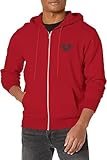 True Religion Men's Zip Up Hoodie, True Red, X-Large