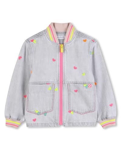 Billieblush Chaqueta vaquera para niña, gris, 4 años