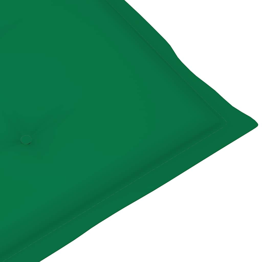 Tumbona plegable de madera de acacia maciza con cojín y reposapiés, silla de jardín ajustable en 3 posiciones para terraza y jardín, carga hasta 110 kg