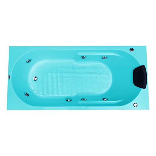 Image of MADONNA Divine Acrylic 5.5 Feet Bathtub with Whirlpool Massage System (Cyan Blue)