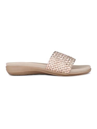 Image of Inc.5 Womens Black Casual Embellished Open Toe Flats
