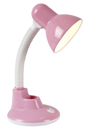 BEL AIR HOME - Lampe de Bureau Flexo BABY | Design Élégant en Métal | Idéale pour Étude et Travail | Compatible 1xE27, Métal (ROSE)