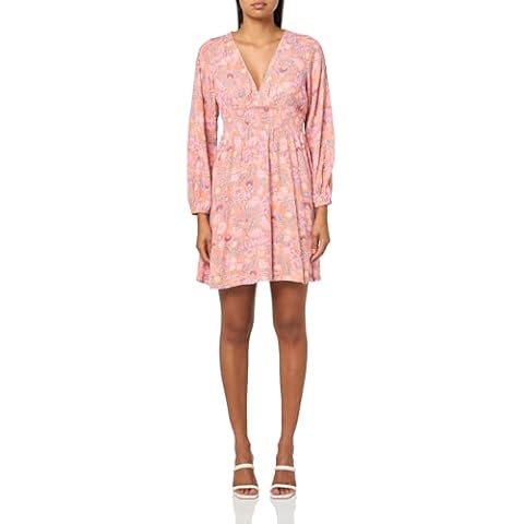 Billabong Women's V-Neck Mini Dress in Peach Paradise Cover