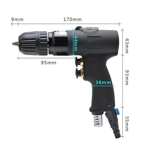 Taladro neumático reversible compacto con control de velocidad variable miniatura 3