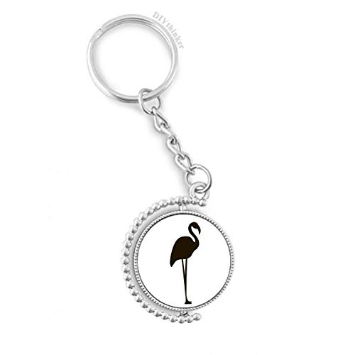 Porte-clés rotatif flamant rose mignon pour retrouver facilement vos clés de maison