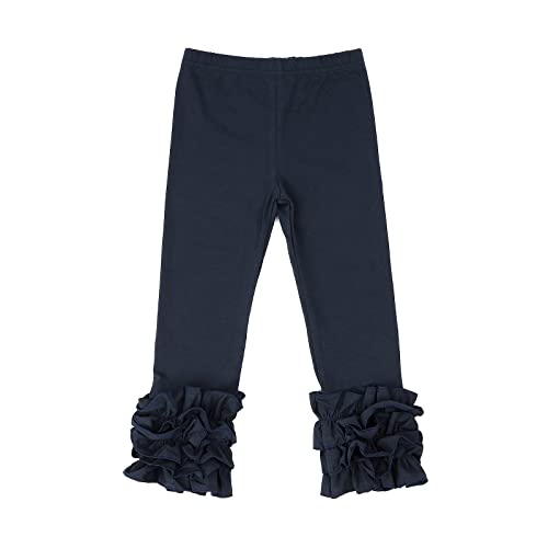 Image of HOOLCHEAN Baby Toddler and Little Girls Cotton Ruffle Leggings