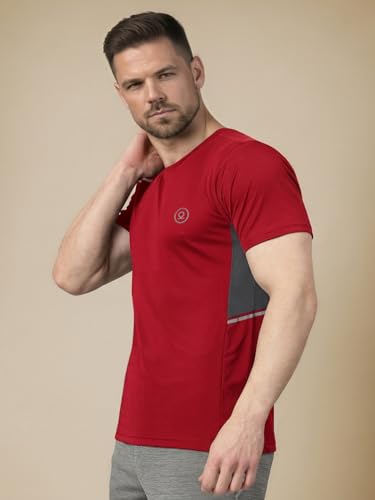 Image of CHKOKKO Gym T Shirts for Men Workout Quick Regular Dry Fit Sports Tshirt for man Breathable Moisture-Wicking Half Sleeve Round Active wear Running Boys T Shirt