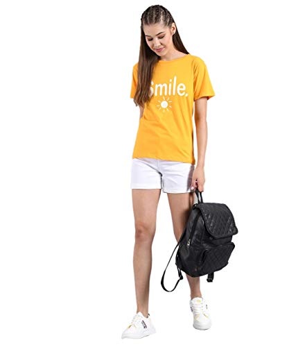 Image of KOTTY Women's Letter Print Regular Fit T-Shirt
