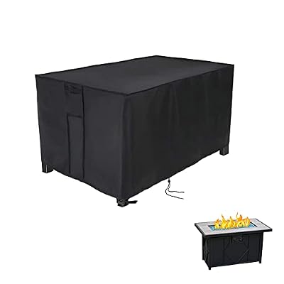 Youlvy Fire Pit Cover Rectangular 42 Inch, Propane Gas Fire Pit Table Cover,Outdoor Waterproof Firepit Table Cover - 42 X 24 X 24 Inch