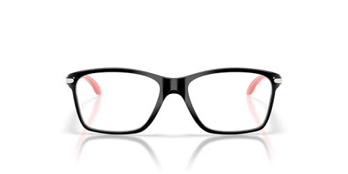 Image of Oakley Youth Unisex Kids OY8010 Cartwheel Rectangular Prescription Eyewear Frames, Polished Clear /Demo Lens