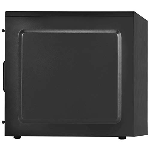SilverStone SST-PS16B - Precision Mini Tower Micro-ATX Computer Gehäuse, geräuscharm, schwarz