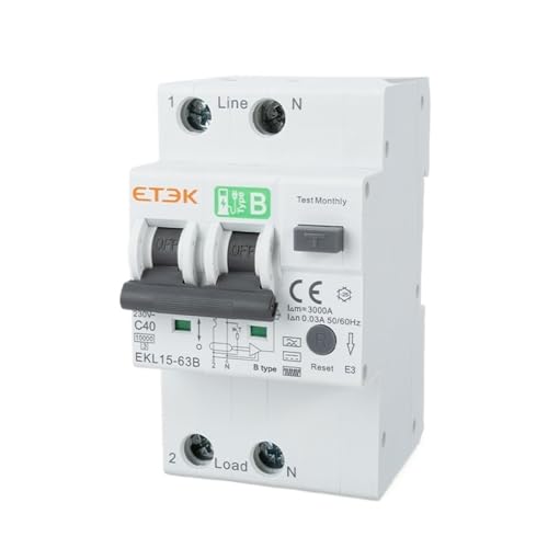 Disjoncteur différentiel protection contre les fuites 30 mA type B pour bornes de recharge