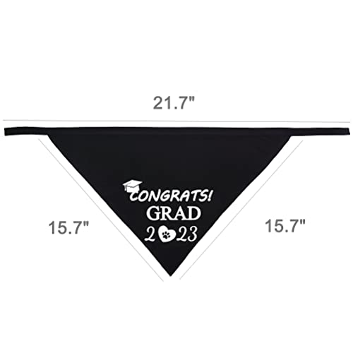 2 Pack Graduation Dog Bandana My Mom Did It Congrats Mom 2023 For Small Medium Large Pet Holiday Costume Black #TOP1
