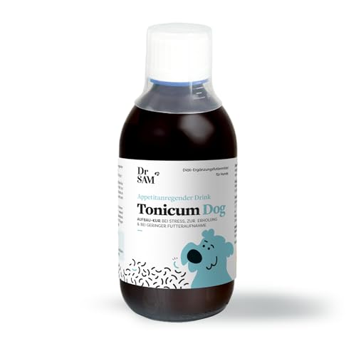 Dr. SAM Tonicum Dog Astronautenkost – flüssige Aufbau-Kur bei Appetitlosigkeit, mit Vitaminen, Proteinen & Spurenelementen, unterstützt Hunde nach Krankheit, OP oder Magen-Darm-Beschwerden, 280ml