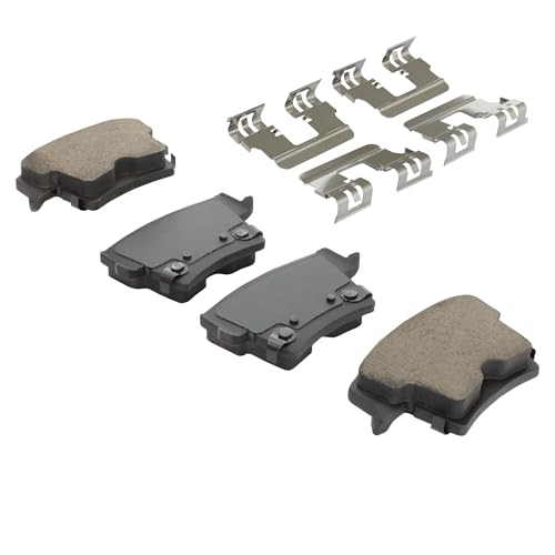 Image of QUALITY-BUILT Rear Ceramic Brake Pads, Premium 1001-1057C, Compatible with 2005-2023 Chrysler /Dodge (300,Challenger,Charger,Magnum)