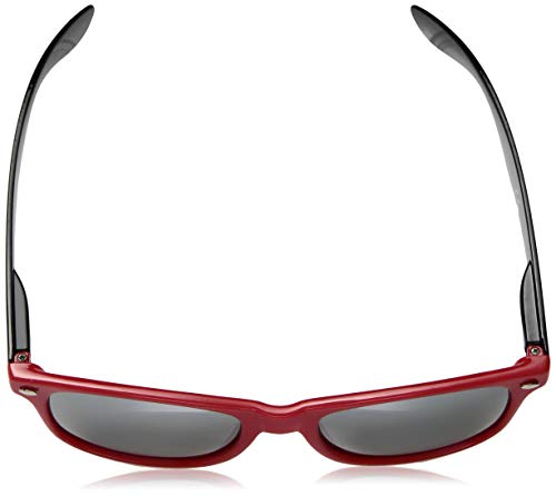 NCAA Georgia Bulldogs UGA-2 Red Front Temple, Silver Lenses Sunglasses, One Size, Red4