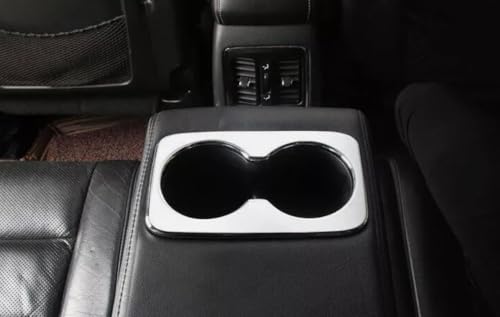 Accesorio para Jeep Grand Cherokee 2011-2021 portavasos trasero ABS cromo miniatura 4