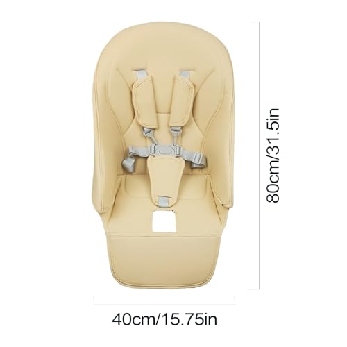Coussin de chaise haute pour bébé pliable en cuir confortable