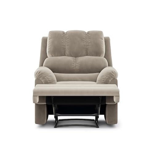 Image of Wakefit Recliner | 3 Year Warranty | Recliner Sofa 1 Seater, XpertGRID Technology, Designed for Supreme Comfort & Relaxation, Easy DIY Assembly, 145 kg Weight Capacity, Virelia (Tuscan Tan)