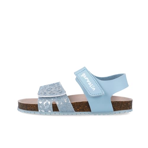 Sandales bio léopard multicolore enfant Garvalín nu-pieds d'été