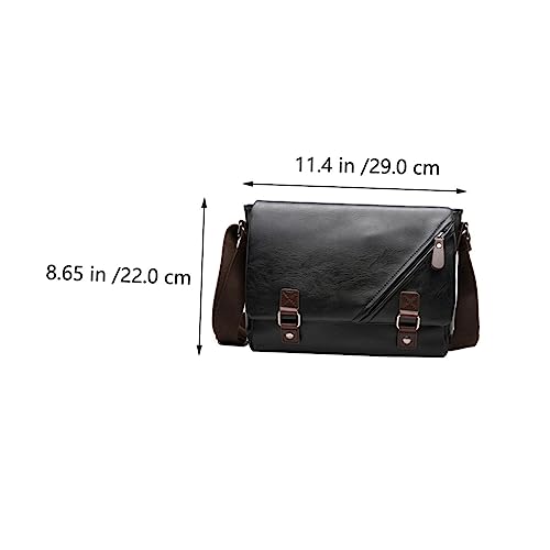 BESTYASH 1pc Portable Pu Business Briefcase Bag for Men Crossbody School and Outdoor Use Material Spacious for Envelop Style3