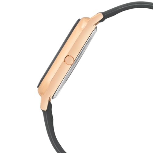 Image of PAPIO Rectangle Dial Analog Women's Fashion Wrist Watches, Silicone Strap, Quartz Movement